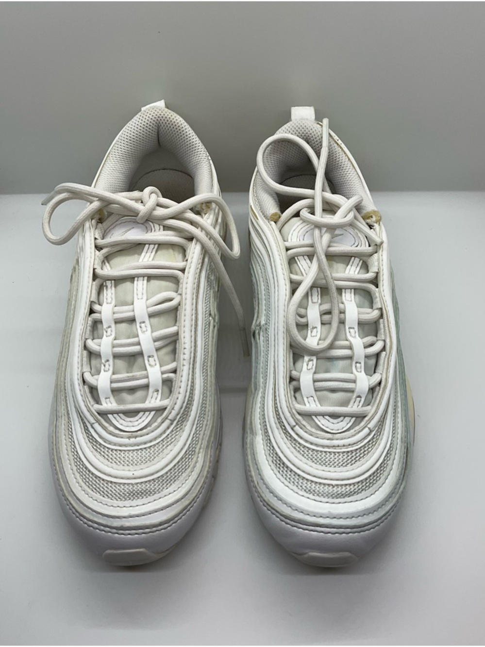 🦊 NIKE AIR MAX 97 Summit White in Womens size 6.5 Sneakers Tennis Shoe Jogging - Picture 3 of 7